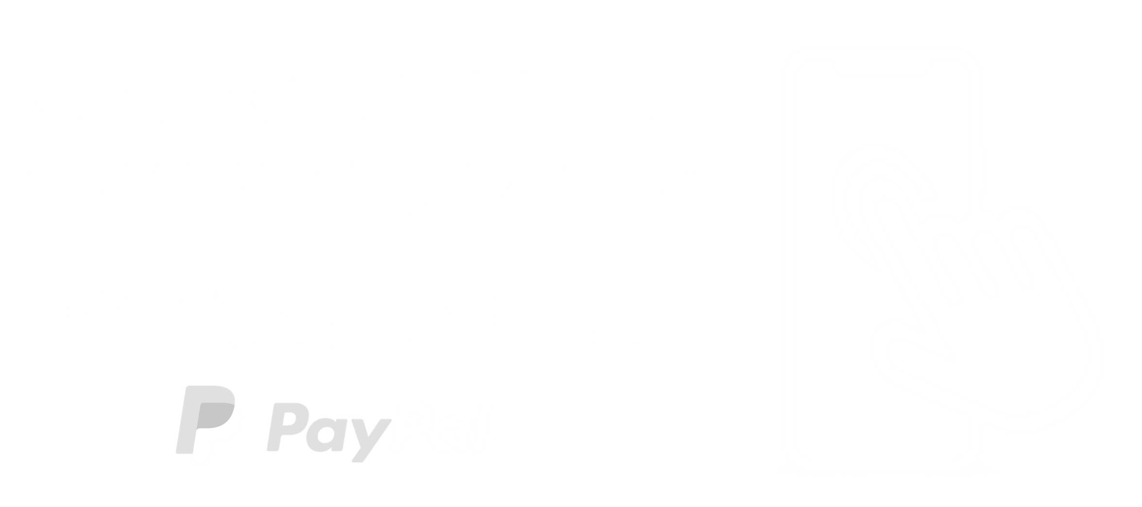 20% Rabatt auf den 1. Kauf in unserer App* mit Coupon-Code "NEU20". PayPal möglich.